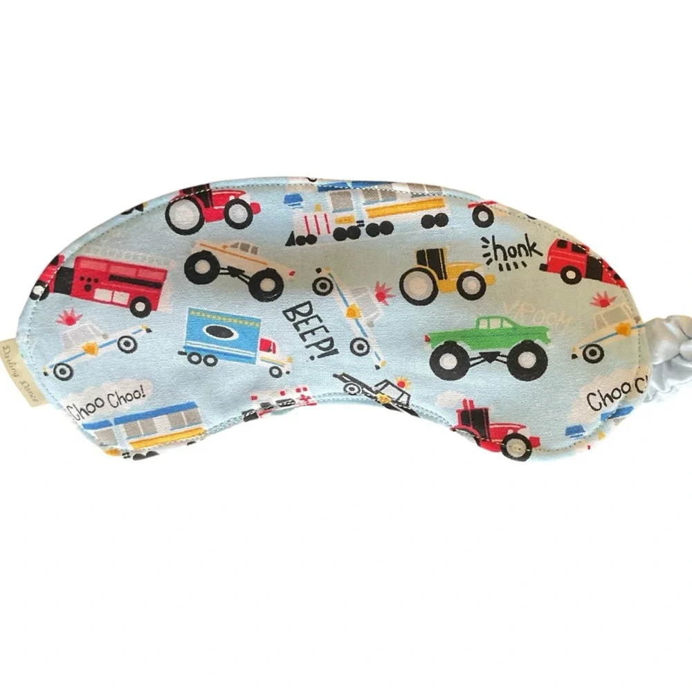 Kids Colorful Vehicle Print Sleep Mask